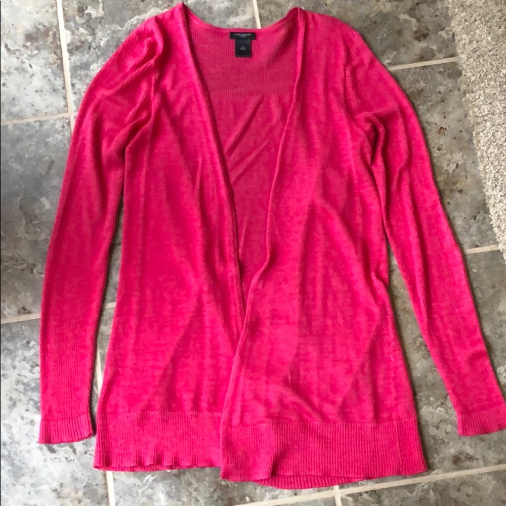 Lightweight Pink Cardigan Sweater